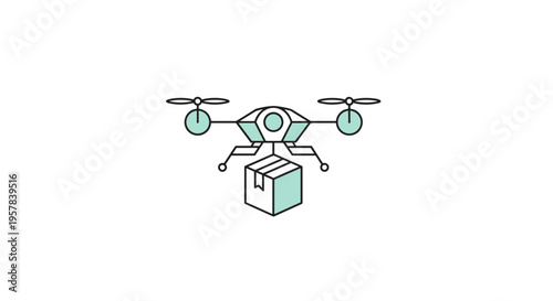 Drone Delivering Package