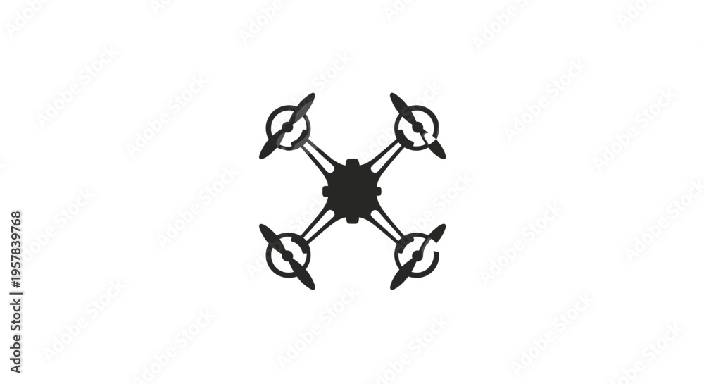 Naklejka premium Drone Icon