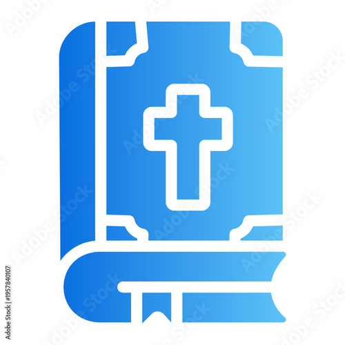 Holy book Line Gradient Icon