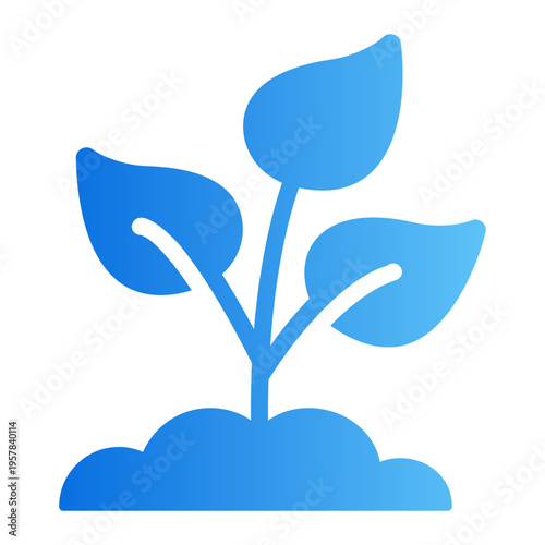 Plant sprout Line Gradient Icon