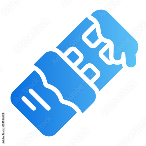 Melted chocolate Line Gradient Icon