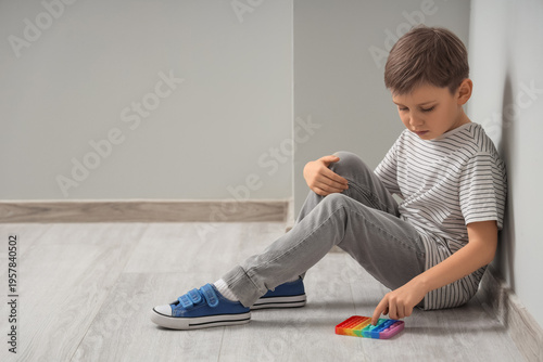 Little boy with autistic di...