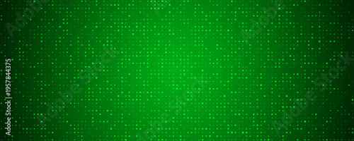 Green glowing square pixel pattern. Deep green mosaic texture backdrop. Abstract sparkling technology grid wallpaper. Vector modern business, science, healthcare, medicine, presentation background