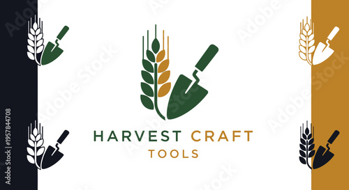 Harvest craft tools logo design.