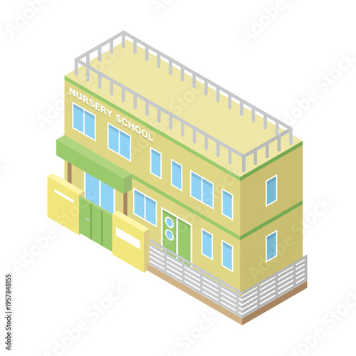 幼稚園の建物イラスト