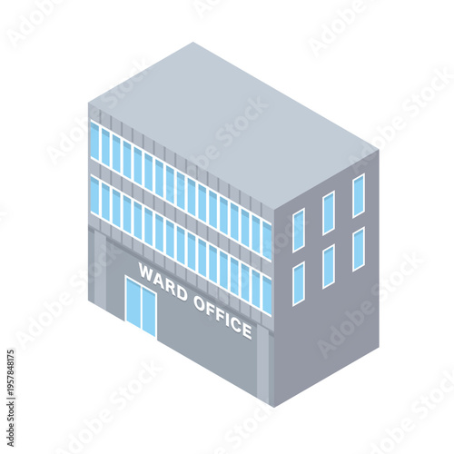 区役所の建物イラスト