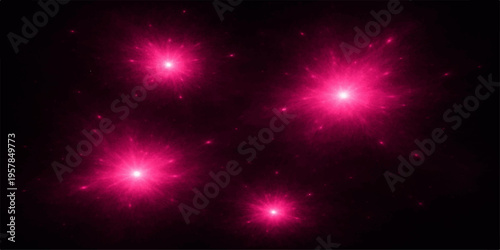 A shiny blue abstract background featuring a bright galaxy nebula with glowing stars and motion energy flash across the dark night sky