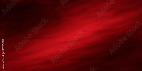 Abstract red silk satin background with flowing fabric waves and soft light texture design