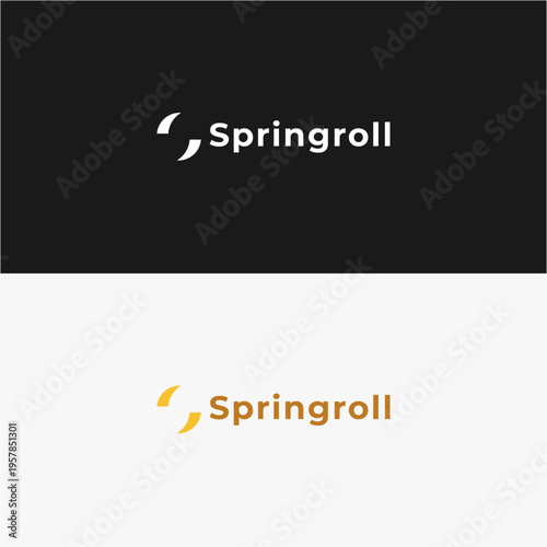 Springroll logo design brand identity.