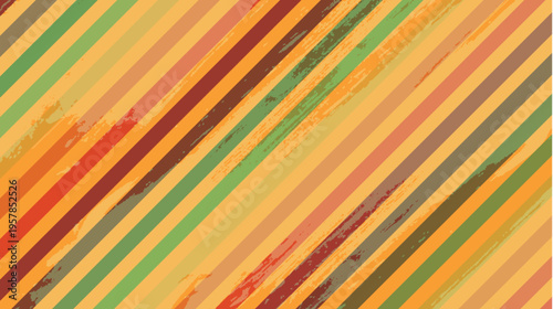 Retro Style Colorful Diagonal Striped Abstract Background