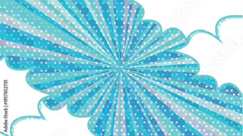 Vibrant Blue Burst Abstract Graphic Design Background