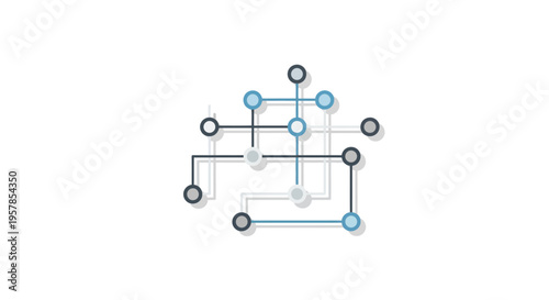 Abstract Network Connections with Nodes and Lines