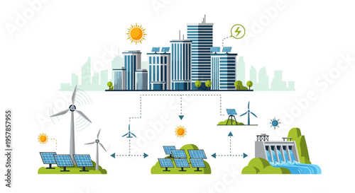 Smart City Energy Ecosystem: Renewable Power Generation and Distribution