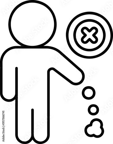 Person Rejecting or Refusing Something.