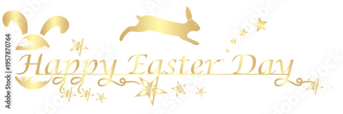 vector illustration of a happy easter day