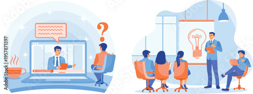 Modern approaches to virtual meetings and brainstorming sessions in a professional setting