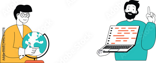 Collaboration between geography and technology in modern education