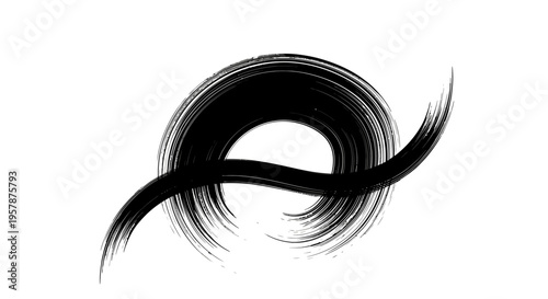 Black eyelash mascara brush strokes.