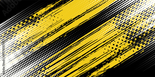 Car livery graphic yellow and black grunge design with luxury exclusive background
