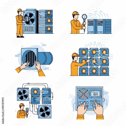 HVAC system maintenance and repair services by skilled technicians.