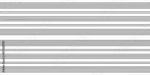 Horizontal lines create a minimalist black and white striped pattern