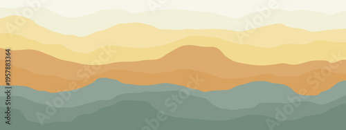 Soil and rock layers cross section