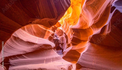 Wallpaper Mural Abstract Swirls of Light and Shadow in a Slot Canyon. Torontodigital.ca