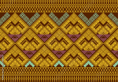 Lao skirt pattern abstract background. background for make clothes pattern.