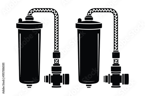 Water filter icon vector graphic industrial design