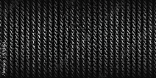 Close up of a tightly woven black carbon fiber texture background