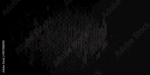 Abstract dark hexagonal pattern resembling a digital or crystalline structure