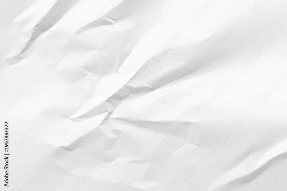 Obraz premium Crumpled white paper texture