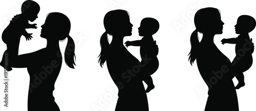 Silhouettes of diverse people in conversation against a white background diversity communication