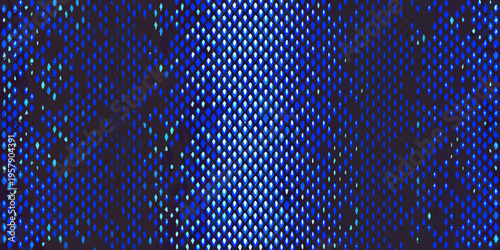Abstract blue diamond pattern fading to black a textured background