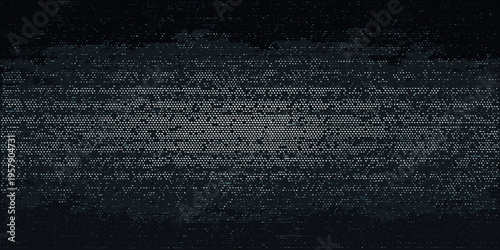 Abstract digital rain of binary code cascading down a dark screen