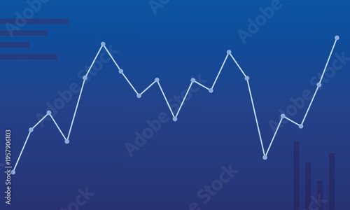 Business stock market investment graph growth technology background. chart economy forex finance increase rise. vector illustration fantastic hi-tech design. Financial Investment.