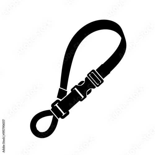 Grooming Loop Tether Silhouette for Adjustable Nylon Safety Nooses and Pet Handling