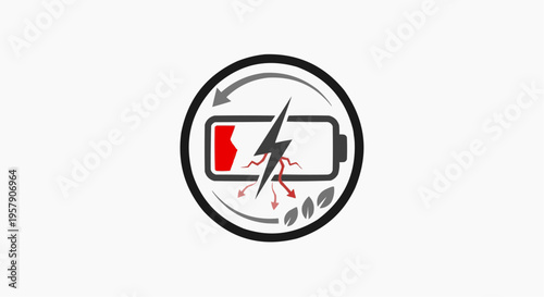 Free Download Low Battery Energy Crisis Logo Design - GFXLoad