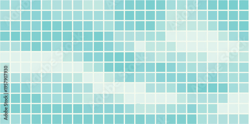 Abstract mosaic background with varying shades of blue and white