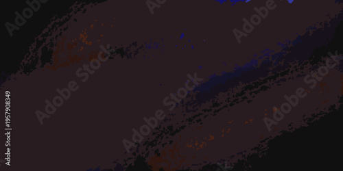 Abstract dark background with scattered blue and orange specks