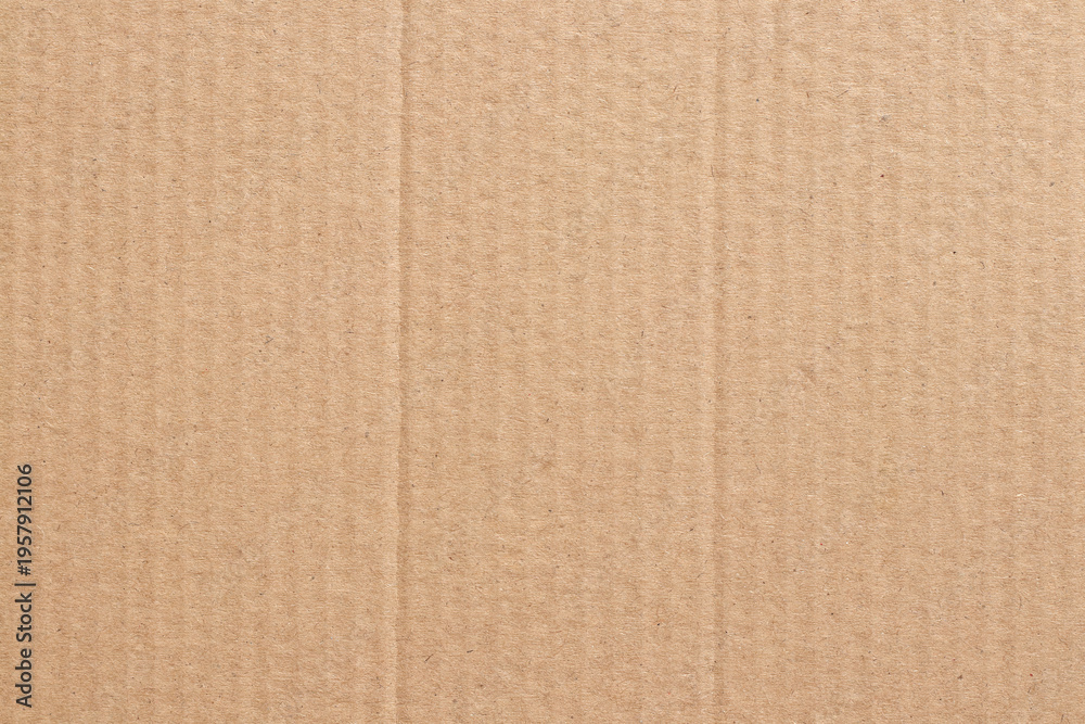 Fototapeta premium Brown cardboard sheet abstract background, texture of recycle paper box in old vintage pattern for design art work.