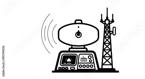 Wireless Communication System with Antenna Tower - Technology Connection