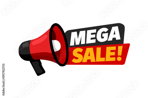 mega sale banner template design