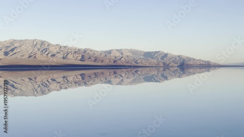 Lake Manly Pan — Mirror Lake Reflections at Badwater Basin Dawn