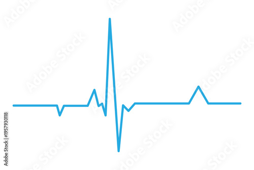 Heart rate pulse graph. Heartbeat icon. ECG, EKG test report. Electrocardiogram line symbol. Heart rhythm sign. Red heart icons paired with heartbeat line graphs on a plain background Vector