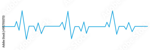 Heartbeat pulse line icon vector illustration of medical heart rate wave in black and red. Heart rate pulse graph. Heartbeat icon. ECG, EKG test report. Electrocardiogram line symbol. Heart rhythm