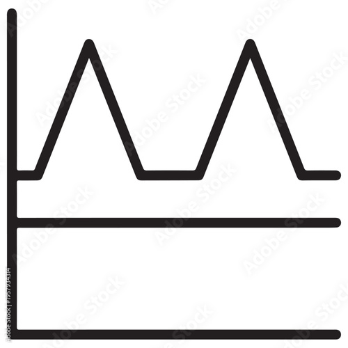 Vector illustration of a business shopping cart icon with a 3d triangle warning sign and danger alert symbol to signify financial risk and security hazard concept