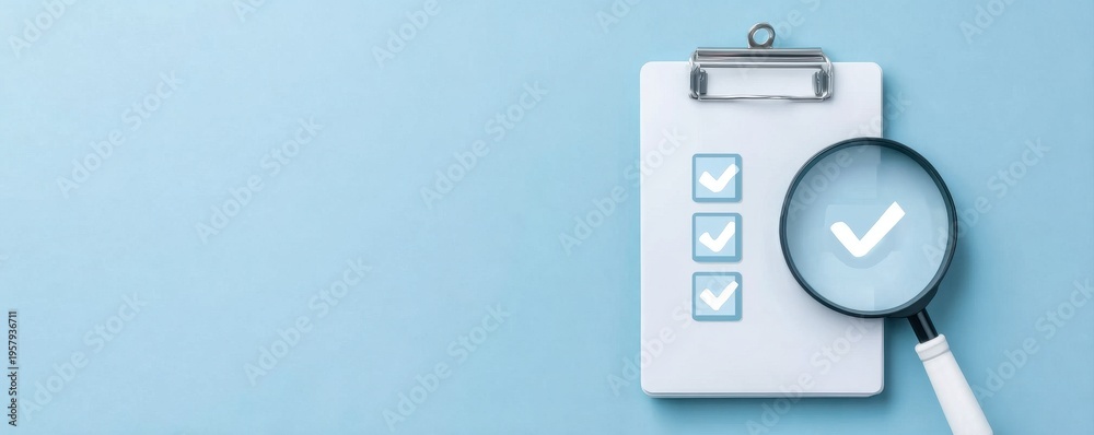 Fototapeta premium Management creates a corporate plan and strategy where inspection and reporting ensure long term compliance.