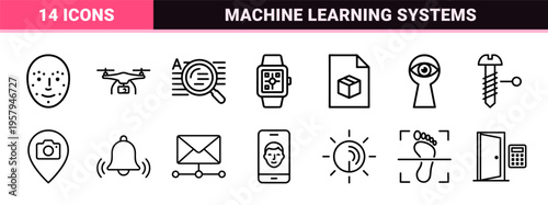 Advanced Artificial Intelligence and Computer Vision Line Art for Machine Learning Systems and Digital Surveillance Technology Metadata Projects.