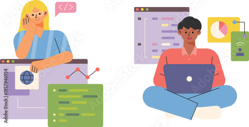 Collaborative coding and data analysis between remote developers and analysts